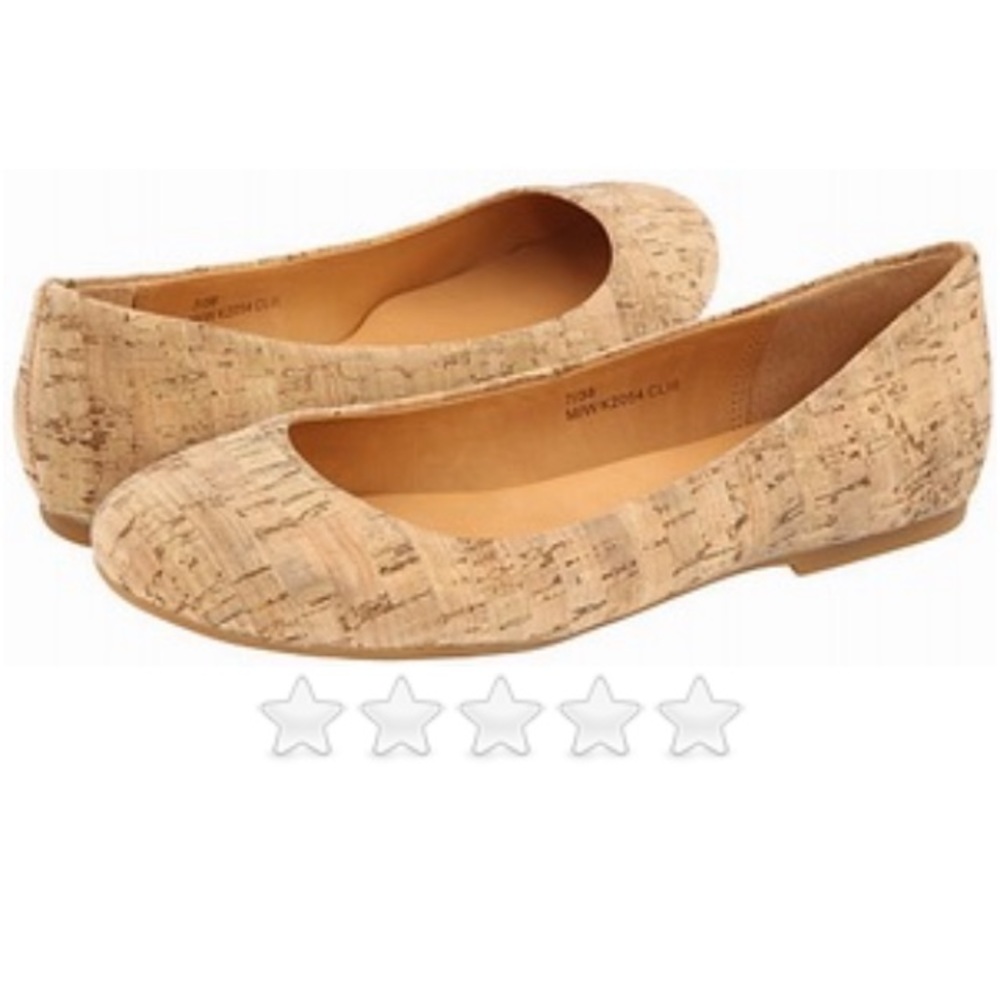 Kork Ease Nelly Natural Cork Ballet Flats Size 8